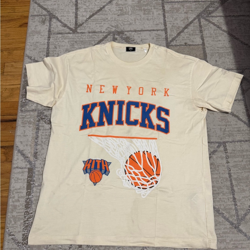 Kith Cream and Orange Game Tee